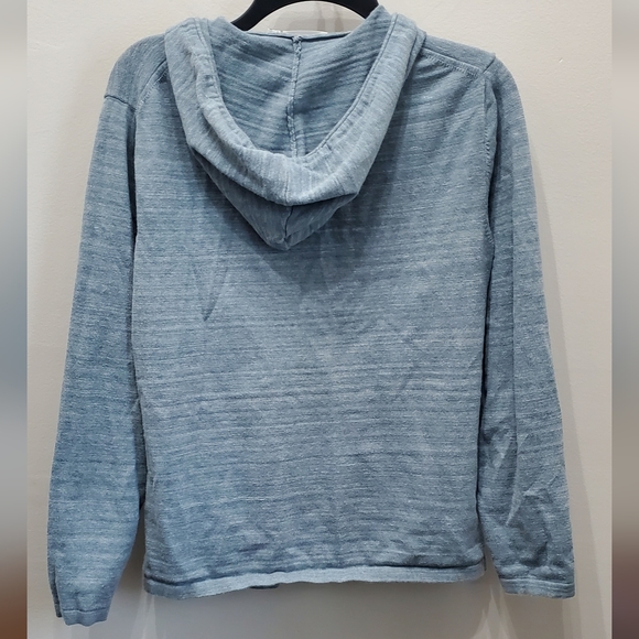 CALVIN KLEIN COMFY BLUE ZIP UP HOODIE - Picture 2 of 5